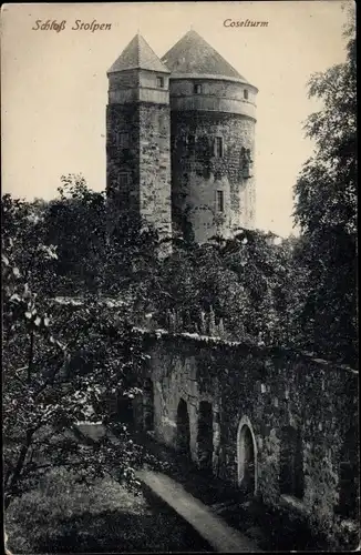 Ak Stolpen in Sachsen, Schloss, Coselturm