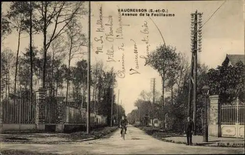 Ak Vaucresson Hauts de Seine, Avenue de la Feuillaume