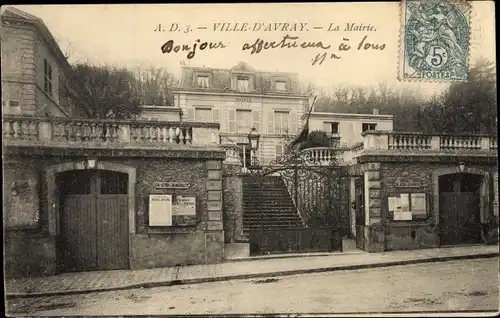 Ak Sèvres Ville d Avray Hauts de Seine, La Mairie