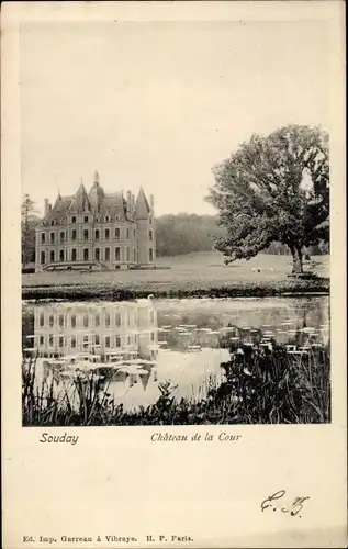 Ak Souday Loir et Cher, Chateau de la Cour