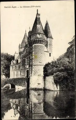 Ak Saint Agil Loir et Cher, Chateau