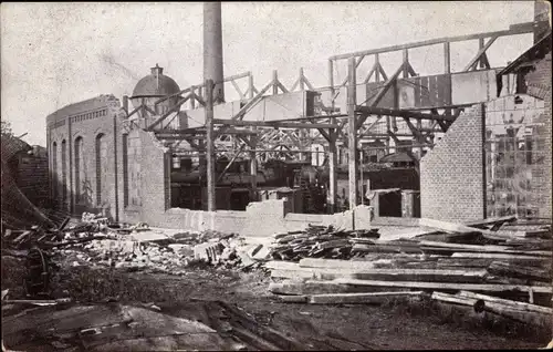 Ak Chemnitz in Sachsen, Heizhäuser, Sturmkatastrophe 1916,