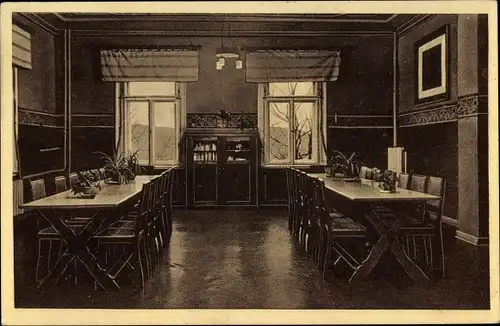 Ak Etzelbach Uhlstädt Kirchhasel in Thüringen, Genesungsheim, Speisesaal