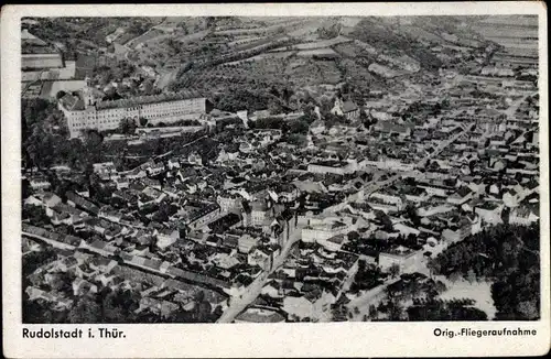 Ak Rudolstadt in Thüringen, Fliegeraufnahme
