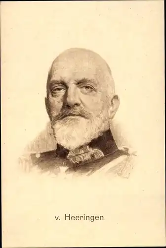 Ak Porträt Josias von Heeringen, Kriegsminister, Generaloberst
