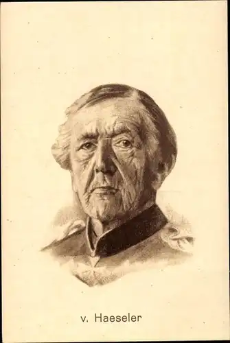 Ak Porträt Generalfeldmarschall Gottlieb von Haeseler