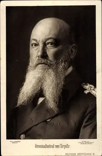 Ak Porträt Großadmiral von Tirpitz