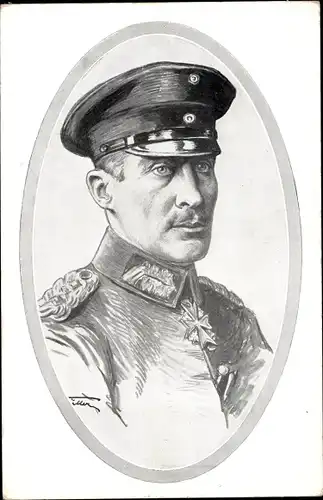 Künstler Ak Porträt Albrecht Herzog von Württemberg, Generalfeldmarschall