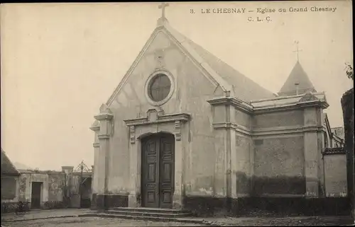 Ak Le Chesnay Yvelines, Eglise du Grand