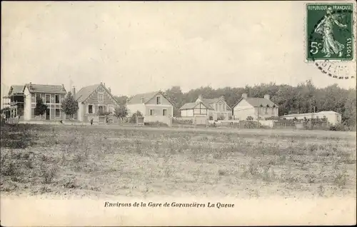 Ak La Queue les Yvelines, Teilansicht