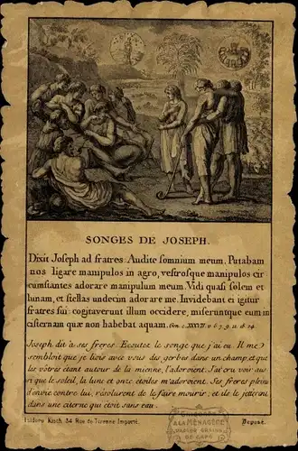 Künstler Ak Songes de Joseph