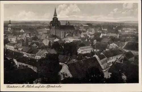 Ak Güstrow in Mecklenburg, Pfarrkirche, Stadt