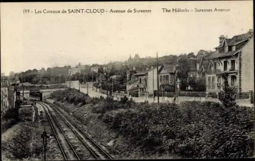 Ak Saint Cloud Hauts de Seine, Avenue de Suresnes