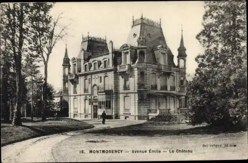 Ak Montmorency Val d’Oise, Avenue Emile, Le Chateau