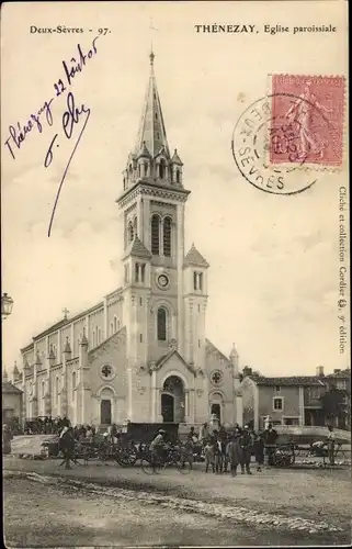 Ak Thénezay Deux Sèvres, Eglise paroissiale