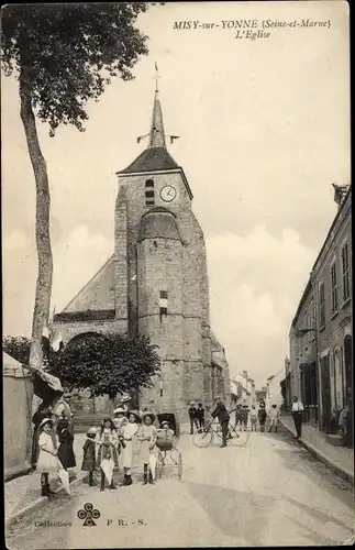 Ak Misy sur Yonne Seine et Marne, L'Eglise