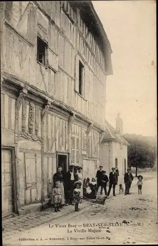 Ak Bray sur Seine Seine et Marne, La vieille Maison