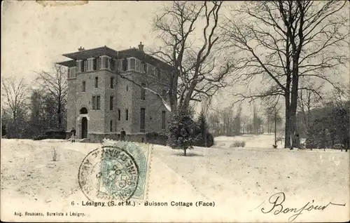 Ak Lesigny Seine et Marne, Buisson Cottage