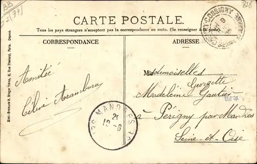 Ak Lesigny Seine et Marne, Buisson Cottage