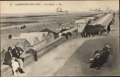 Ak Langrune sur Mer Calvados, La Digue