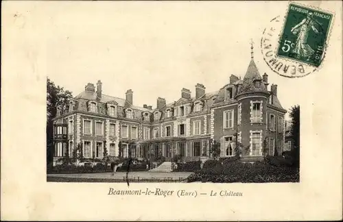 Ak Beaumont le Roger Eure, Le Chateau