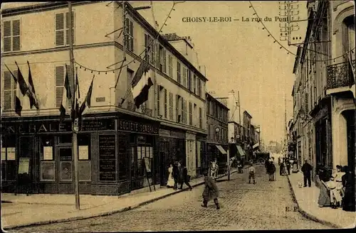 Ak Choisy le Roy Val de Marne, Rue du Pont