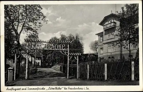 Ak Frankenberg an der Zschopau Sachsen, Pension Lützelhöhe