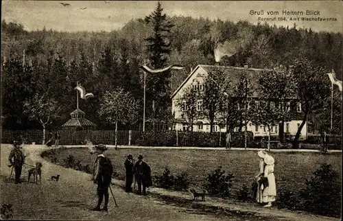 Ak Burkau b. Bischofswerda in Sachsen, Etablissement Heiterer Blick