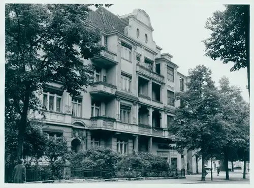 Foto Berlin, Architekt Georg Schneider, Fritz Rogowsky Feinbäckerei, Jugendstil Fassade