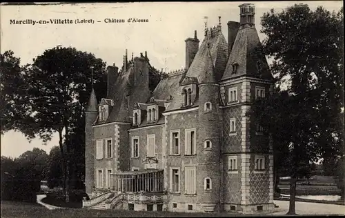 Ak Marcilly-en-Villette Loiret, Chateau d´Alosse