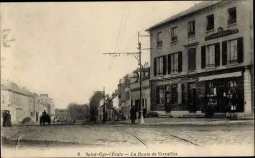 Ak Saint Cyr l'Ecole Yvelines, La Route de Versailles