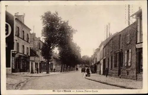 Ak Saint Cyr l'Ecole Yvelines, Avenue Pierre Curie