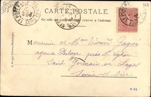 Ak Port Marly Yvelines, Rue de Paris