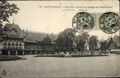 Ak Saint Cloud Hauts de Seine, Nouveau Champ de Courses de Saint Cloud, Le Pesage