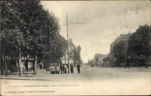 Ak La Garenne Colombes Hauts de Seine, Rond Point du Centre