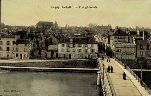 Ak Lagny Seine et Marne, Vue generale