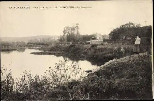 Ak Honfleur Calvados, Le Poudreux