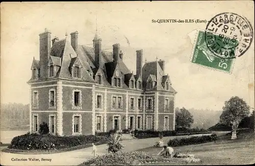 Ak Saint Quentin des Iles Eure, Le chateau