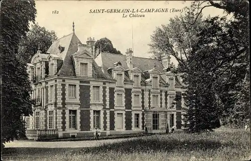 Ak Saint Germain la Campagne Eure, Le Chateau