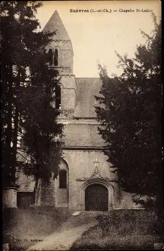 Ak Suèvres Loir-et-Cher, Chapelle St. Lubin