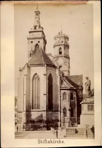 Foto Stuttgart am Neckar, Stiftskirche um 1860