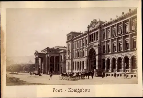 Foto Stuttgart am Neckar, Post, Königsbau, um 1860