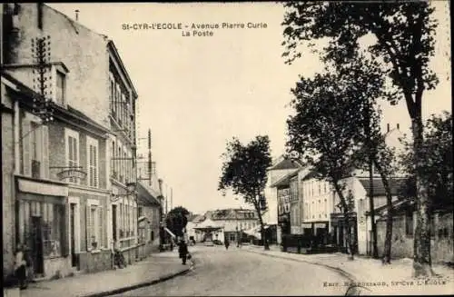 Ak Saint Cyr l'Ecole Yvelines, Avenue Pierre Curie, La Poste