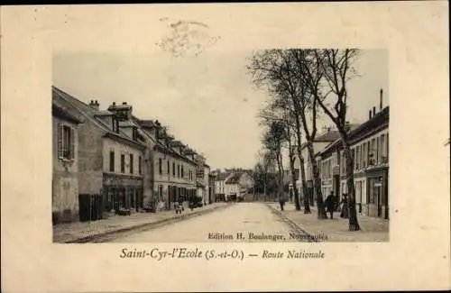 Ak Saint Cyr l'Ecole Yvelines, Route Nationale