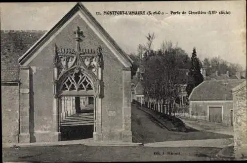 Ak Montfort l'Amaury Yvelines, Port de Cimetière