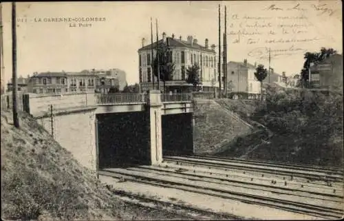 Ak La Garenne Colombes Hauts de Seine, Le Pont