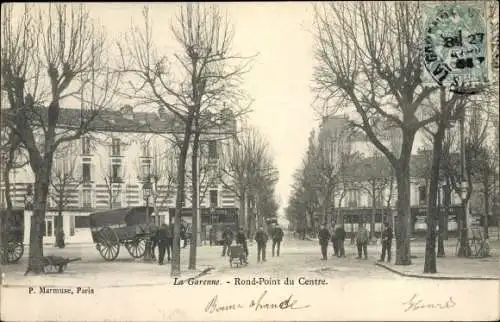 Ak La Garenne Colombes Hauts de Seine, Rond Point du Centre
