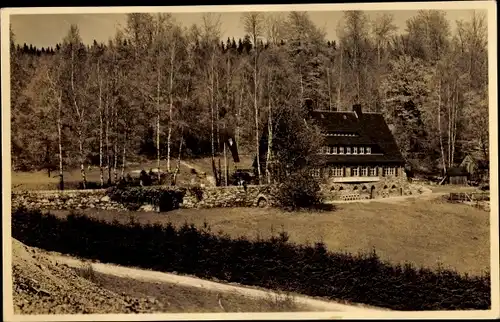 Ak Rittersgrün Breitenbrunn im Erzgebirge, Jugendherberge Ernst Scheffler