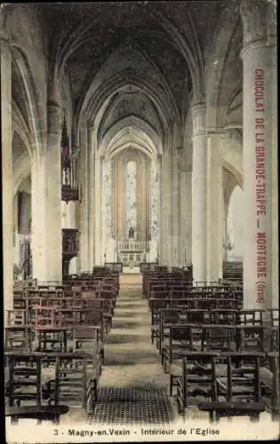 Ak Magny en Vexin Val-d’Oise, Interieur de l'Eglise