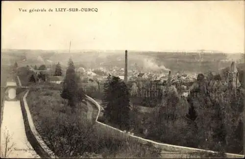 Ak Lizy sur Ourcq Seine et Marne, Vue generale